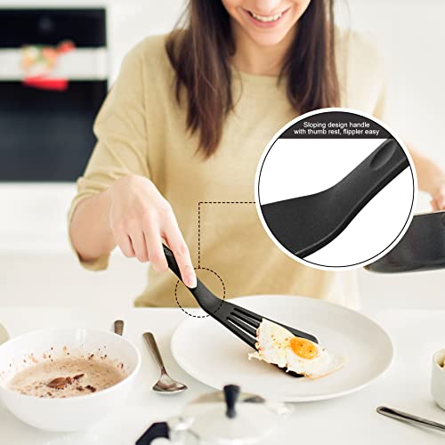 600℉ Heat Resistant Silicone Slotted Fish Turner Spatula Set (2 Count)