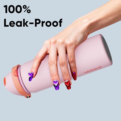 Insulated Water Bottle with Straw