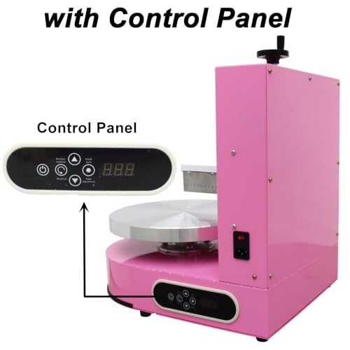 6 14" Cake Decorating Coating Machine Cream Spreading 110V