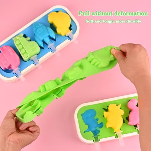 2 Pack Silicone Popsicle Molds
