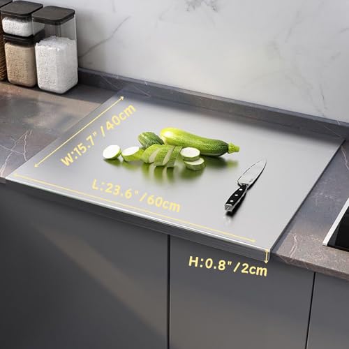 Stainless Steel Cutting Boards with Lip for Kitchen