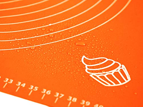 Silicone Baking Mat for Rolling Pastry Dough with Measurements