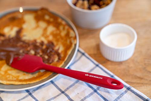 Premium 600°F Heat Resistant 5 Piece Silicone Spatula Set for Baking (5 Count)