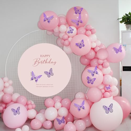 3D Butterfly Wall Decor 48 Pcs Purple Butterfly Decorations (48 Count)