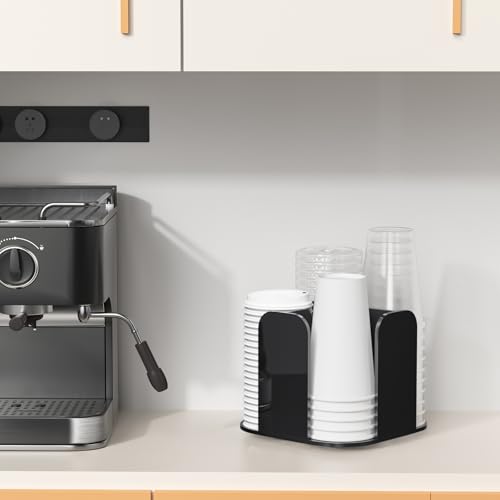 4 Compartment Countertop Cup Dispenser