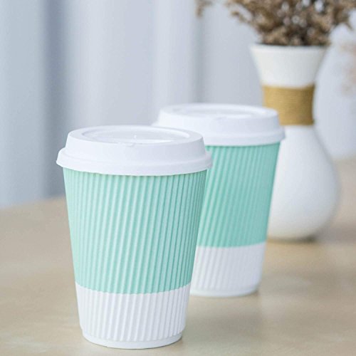 Disposable Coffee Cups With Lids (90 Count)