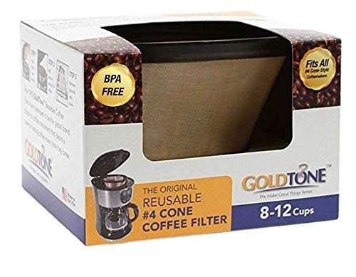 Brand Reusable No.4 Cone Style Replacement Cuisinart Coffee Filter replaces your Permanent Coffee Filter for Cuisinart Machines and Brewers (2 Count)