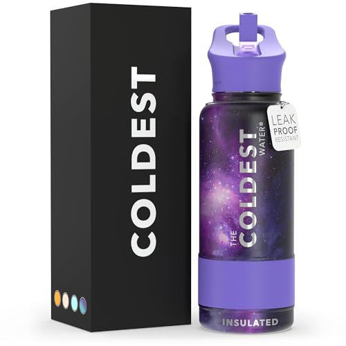 Coldest Insulated Water Bottle with Straw Lid