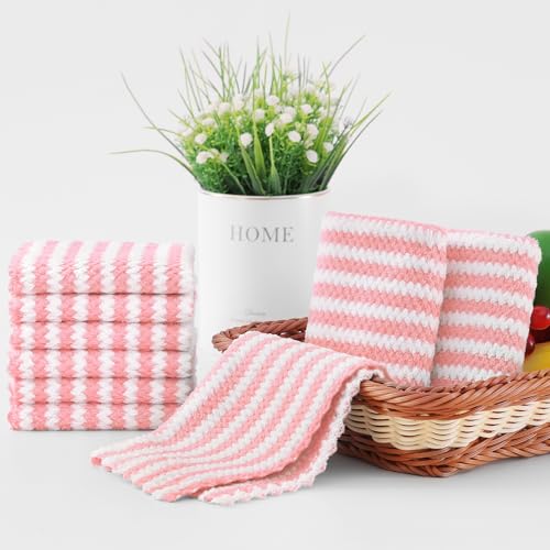 12 Pack Coral Velvet Dish Cloths (12 Count)