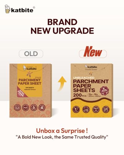 200Pcs 12x16 In Unbleached Parchment Paper for Baking