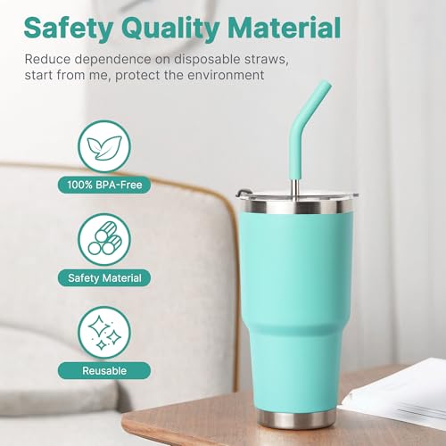 Stainless Steel Straw for 30 oz YETI Tumbler
