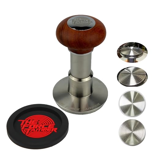 53.00mm Duo Dis Set Reddish Brown Wooden Jellyfish Handle Coffee Tamper