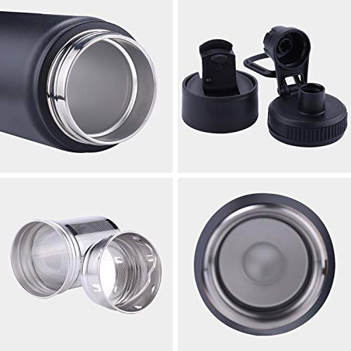 Tea Infuser Bottle With Removable Loose Leaf Tea Strainer Cup 18