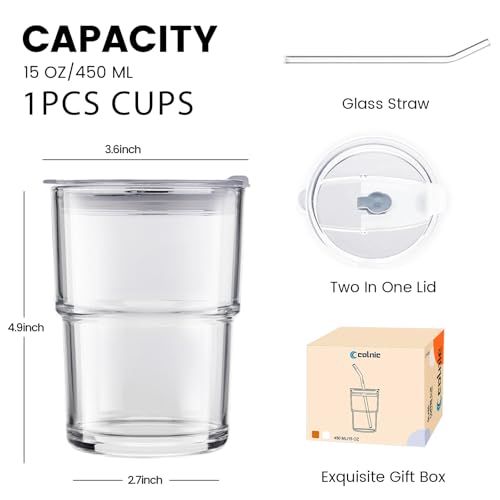 Glass Cups With Lids And Straws