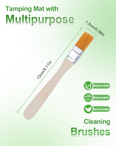 Upgraded Silicone Tamping Mat & Brush