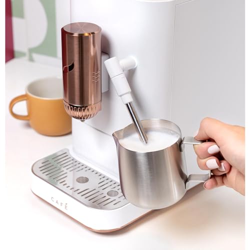 Cafe Affetto Automatic Espresso Machine & Milk Frother with Built In & Adjustable Espresso Bean Grinder