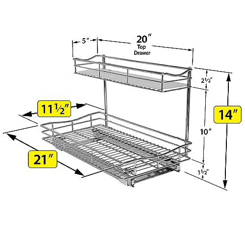 Pull Out Under Sink Kitchen Cabinet Organizer