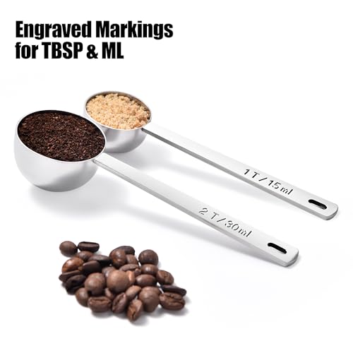 Metal 4.3in Long Handle Coffee Scoop for Ground Coffee