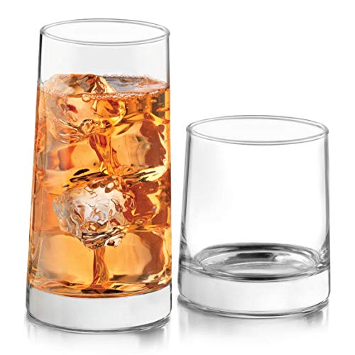 Cabos 16 Piece Rocks and Tumbler Glasses Set (16 Count)