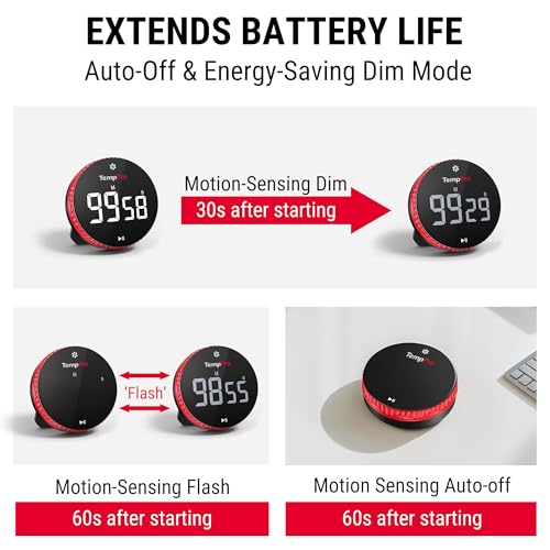 99 Hour Digital Kitchen Timer with Strong Magnetic & Stable Stand