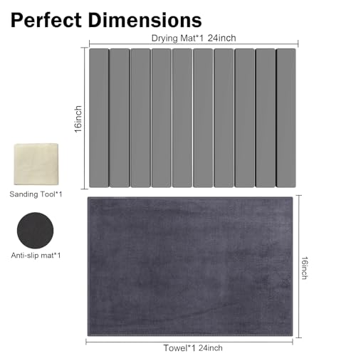Stone Dish Drying Mat for Kitchen Counter