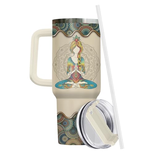 Hippie Sage Hood 40 oz Tumbler with Handle