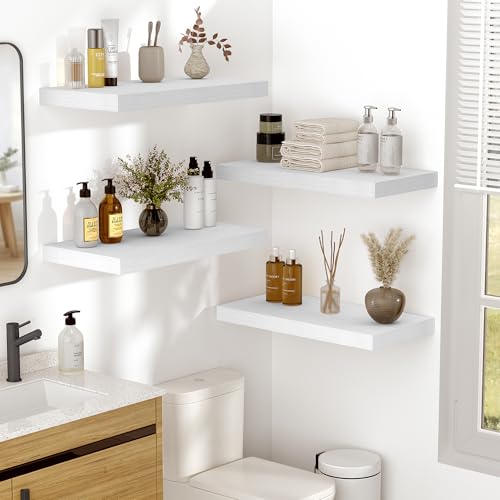 10 Inch Deep Floating Shelves for Wall 55” Set of 2 (2 Count)