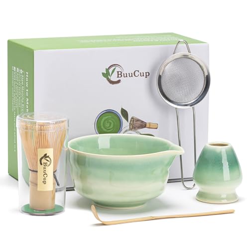 Japanese Matcha Set with Ceramic Bowl (5 Count)