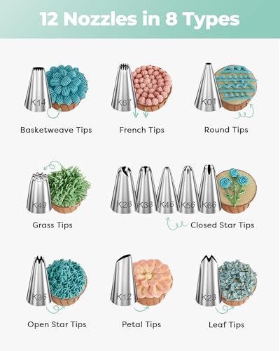 71 Cake Decorating Kit Baking Supplies Tools for Beginners & Pros (71 Count)