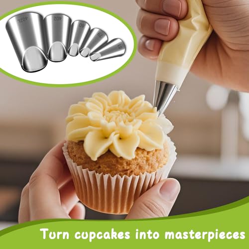 5 Pieces Chrysanthemum Piping Tips Set