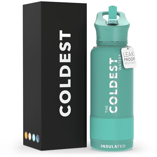 Coldest Insulated Water Bottle with Straw Lid