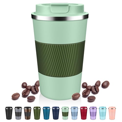 Insulated Coffee Tumblers with Flip Lid 12oz