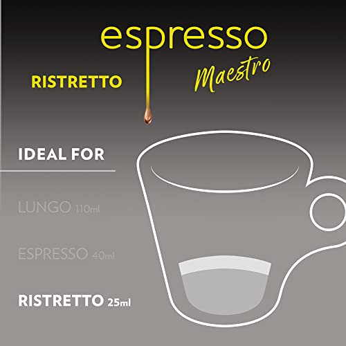 Espresso Maestro Ristretto Aluminum Capsules Compatible with Nespresso* Original Machines (60 Count)
