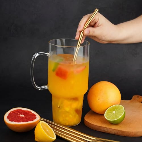 8PCS Stainless Steel Straws Fit for 40oz Stanley Tumblers (8 Count)