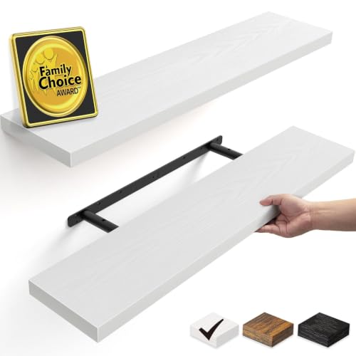 White Floating Shelves 35.4in