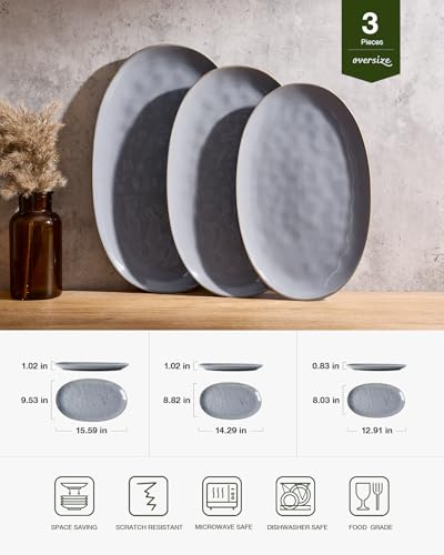 Serving Platters Set of 3 Sizes (3 Count)