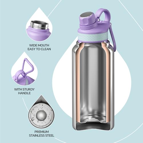 32oz Stainless Steel Insulated Bottle with 2 Leak