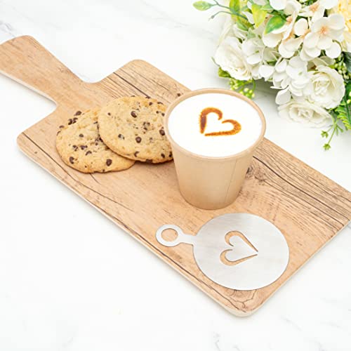 Restpresso 4.75 Inch Latte Stencil Set 8 Heat (8 Count)