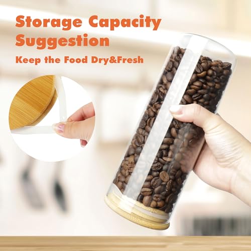 Glass Storage Containers with Airtight Bamboo Lids