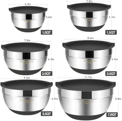 Mixing Bowls with Airtight Lids