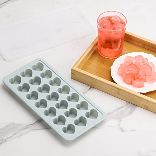 Heart Shaped Ice Cube Trays with Lid