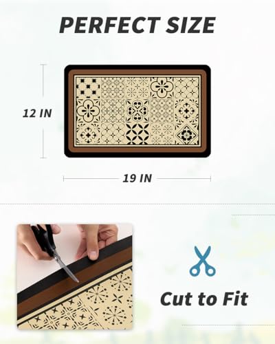 Coffee Mat Hide Stain Rubber Backed Absorbent Dish Drying Mat for Kitchen Counter