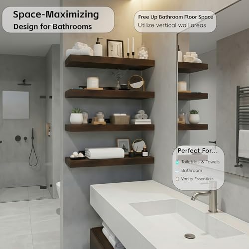 Floating Wall Shelves (4 Count)