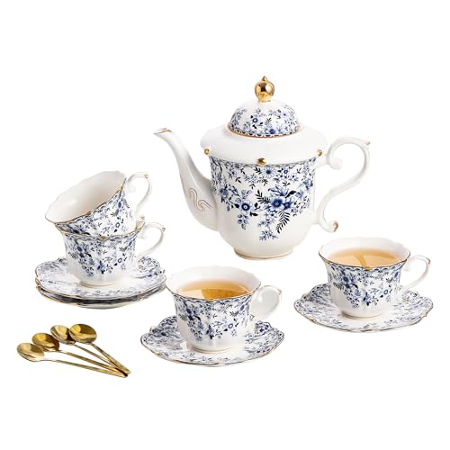 Country Roses Porcelain Tea Set