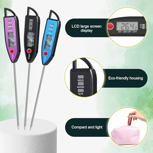 10 Set Digital Food Thermometer Long Probe Instant (10 Count)