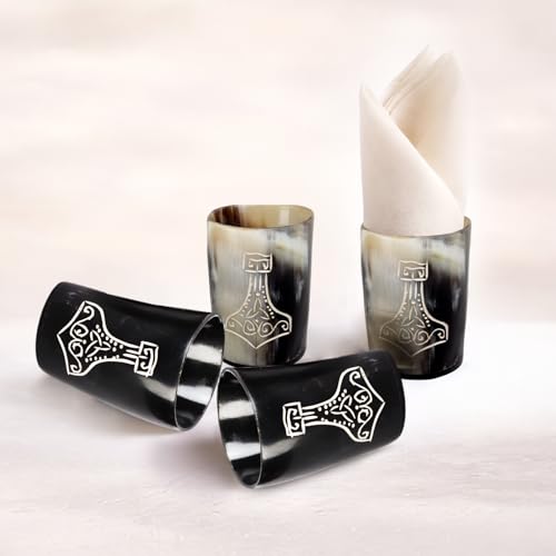 Viking Horn Shot Glasses Set of 4 (4 Count)