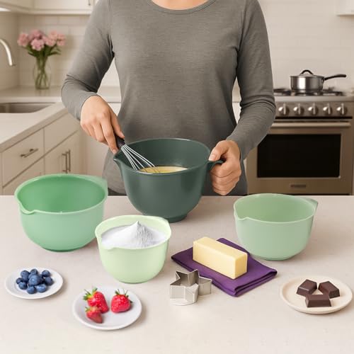 Mixing Bowls with Pour Spout