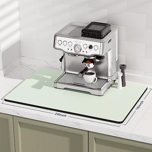 Coffee Mat 16" x 24" Coffee Bar Mats for Espresso Machine Station Accessories and Organizer