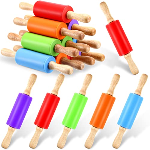 10 Pcs 9 Inch Mini Rolling Pins