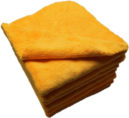 Plush Edgeless Microfiber Towel for Car (6 Count)